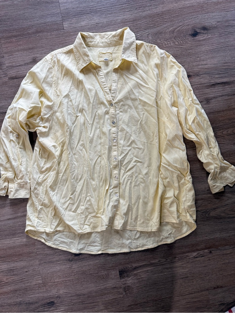 Light Yellow Button-Down Shirt